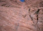 The Chute -- The pioneers' path out of Ribbon Canyon. Lamont Crabtree Photo